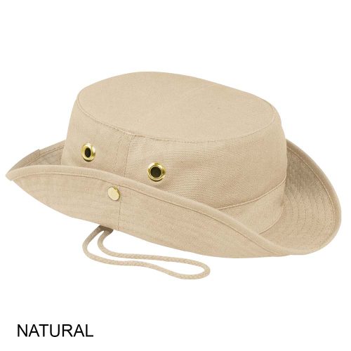 #004-3C120M - Bush Style Canvas Hat