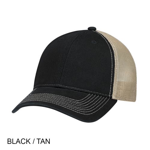 #004-6H640M/2/7M - ENZYME WASHED Deluxe Chino Twill with SOFT Mesh Back Trucker Cap - Image 4
