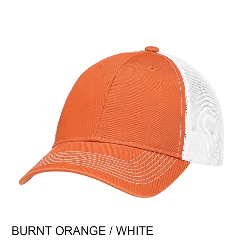 #004-6H640M/2/7M - ENZYME WASHED Deluxe Chino Twill with SOFT Mesh Back Trucker Cap - Image 6