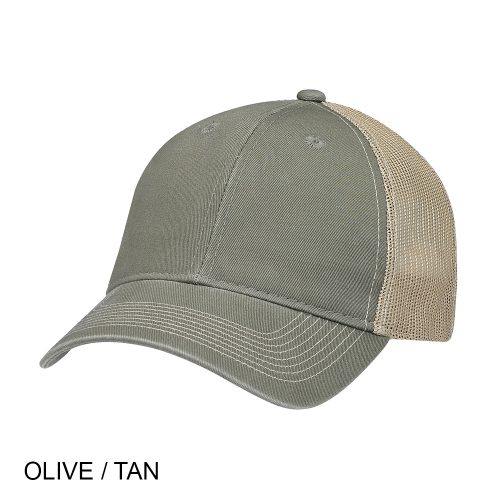 #004-6H640M/2/7M - ENZYME WASHED Deluxe Chino Twill with SOFT Mesh Back Trucker Cap - Image 15