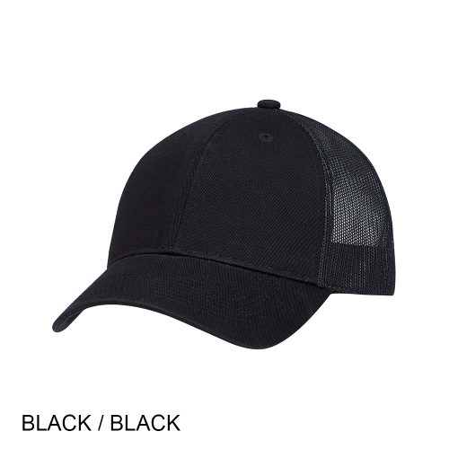 #004-6H640M/2/7M - ENZYME WASHED Deluxe Chino Twill with SOFT Mesh Back Trucker Cap - Image 2