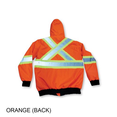 #010-BK145 - Battery Powered Heated Safety Rain Jacket - Image 6