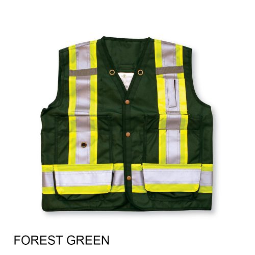 #010-BK402 - 100% Polyester Vest with 7 Front Pockets and Back Pouch - Image 4