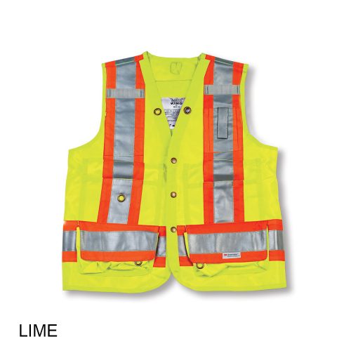 #010-BK402 - 100% Polyester Vest with 7 Front Pockets and Back Pouch - Image 5
