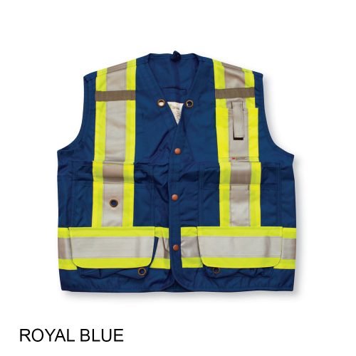 #010-BK402 - 100% Polyester Vest with 7 Front Pockets and Back Pouch - Image 9