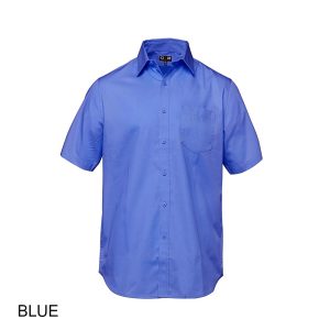 #012-S04605 ASHTON - Men's Poly-Cotton Twill Short Sleeve Easy-Care Shirt