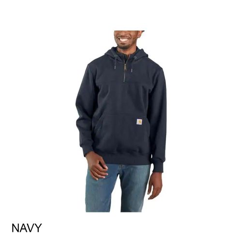 #313-100617 - CARHARTT Rain Defender Paxton Heavyweight 1/4 Zip Hooded Sweatshirt - Image 4