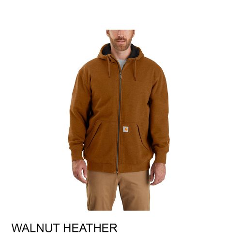 #313-104078 - CARHARTT Rain Defender Midweight Thermal Lined Full Zipper Hooded Sweatshirt - Image 4