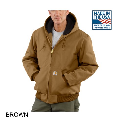 #313-J140 - CARHARTT Duck Quilted-Flannel Lined-Active Men's Jacket - Image 2