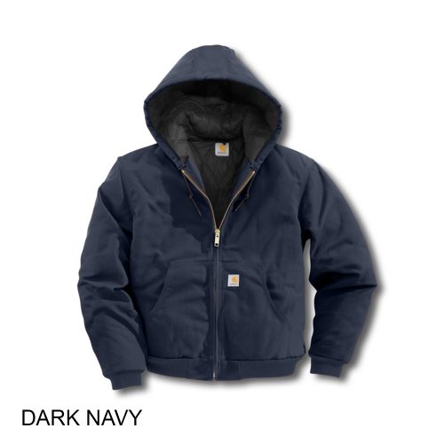 #313-J140 - CARHARTT Duck Quilted-Flannel Lined-Active Men's Jacket - Image 3