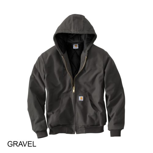 #313-J140 - CARHARTT Duck Quilted-Flannel Lined-Active Men's Jacket - Image 4