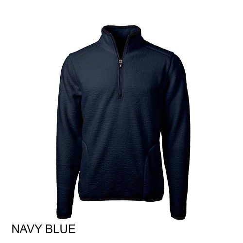 #015-MCO00071 - CUTTER & BUCK CASCADE Eco Sherpa Fleece 1/4 Zip Men's Jacket - Image 3