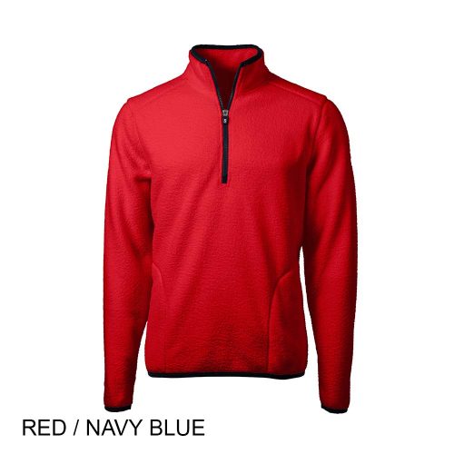 #015-MCO00071 - CUTTER & BUCK CASCADE Eco Sherpa Fleece 1/4 Zip Men's Jacket - Image 4