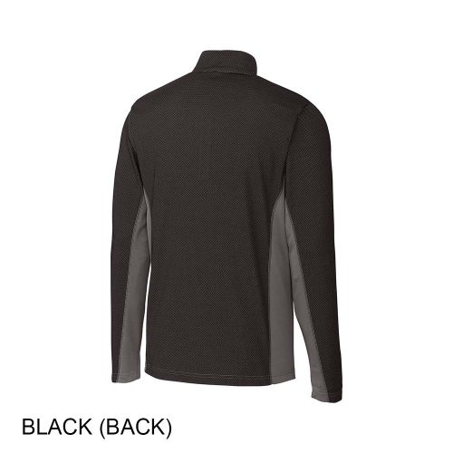 #015-MQK00100 - ICE Pique Colorblock Half Zip Men's Jacket - Image 3