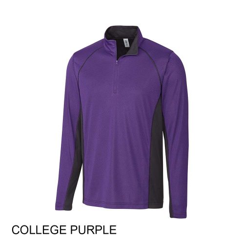 #015-MQK00100 - ICE Pique Colorblock Half Zip Men's Jacket - Image 4