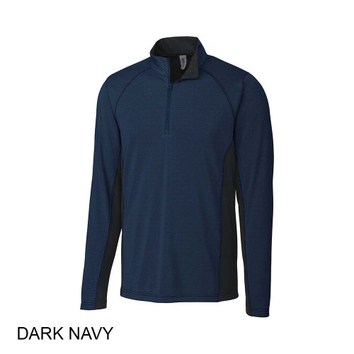 #015-MQK00100 - ICE Pique Colorblock Half Zip Men's Jacket - Image 5