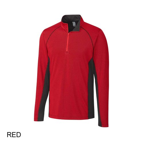 #015-MQK00100 - ICE Pique Colorblock Half Zip Men's Jacket - Image 6