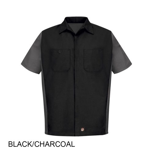 #042-SY20 - RED KAP Short Sleeve Woven Crew Men's Shirt - Image 2