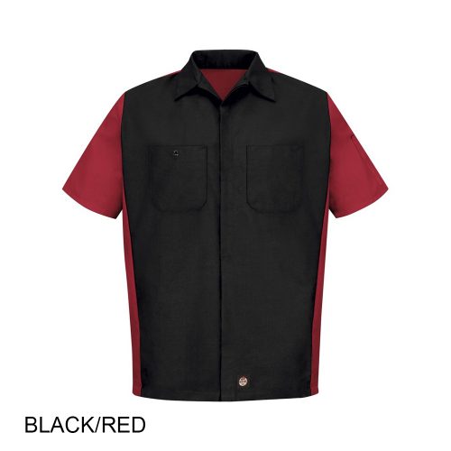 #042-SY20 - RED KAP Short Sleeve Woven Crew Men's Shirt - Image 3