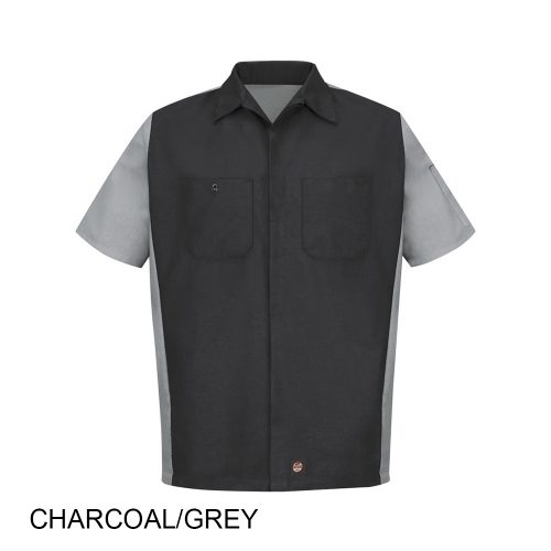 #042-SY20 - RED KAP Short Sleeve Woven Crew Men's Shirt - Image 4