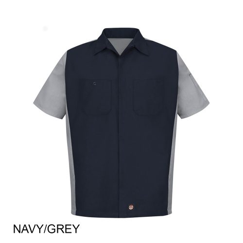 #042-SY20 - RED KAP Short Sleeve Woven Crew Men's Shirt