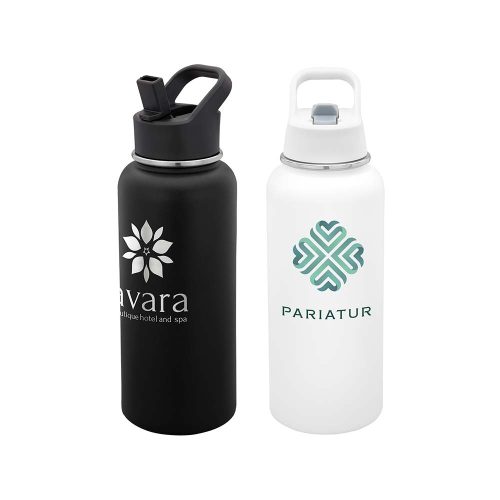 #045-SL171PR - Urban Peak Portage Flip Straw Water Bottle - 40oz