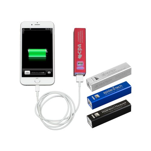 #053-PB102 UL Listed Aluminum 2200 MAH Lithium Ion Portable Power Bank