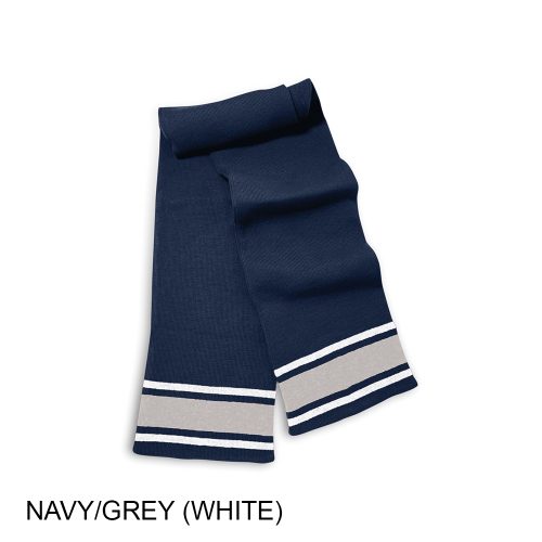 #059-FP659 Searston Knit Scarf With Three Stripes - Image 6