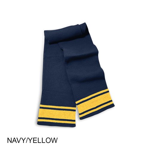 #059-FP659 Searston Knit Scarf With Three Stripes - Image 9