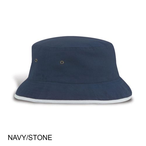 #059-FP716 - Heavyweight Brushed Cotton Twill Bucket Hat - Image 11