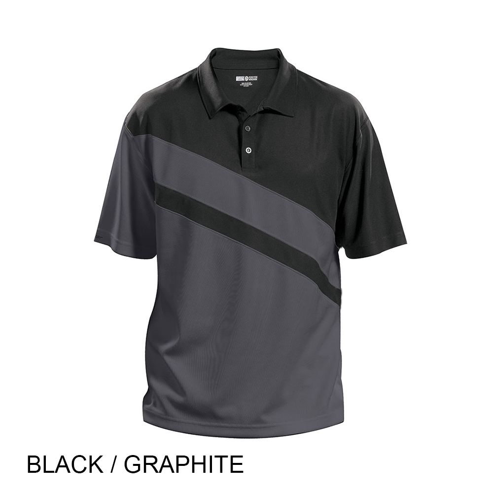 #059-FW7942 - THE BURLINGTON Contrast Colour Sleeve and Body Panel Performance Men's Polo - Image 2