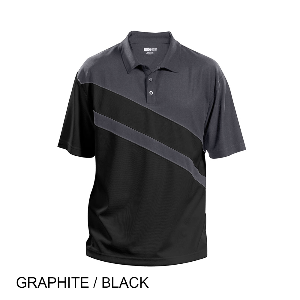 #059-FW7942 - THE BURLINGTON Contrast Colour Sleeve and Body Panel Performance Men's Polo - Image 5