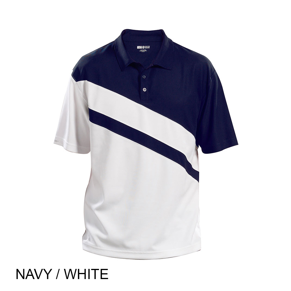 #059-FW7942 - THE BURLINGTON Contrast Colour Sleeve and Body Panel Performance Men's Polo - Image 6