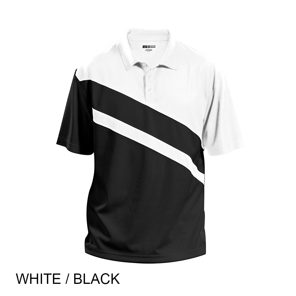 #059-FW7942 - THE BURLINGTON Contrast Colour Sleeve and Body Panel Performance Men's Polo - Image 8