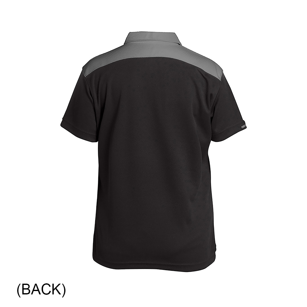 #059-FW7943 - THE LANCASTER Contrast Colours Collar & Shoulder Panel Performance Men's Polo - Image 3