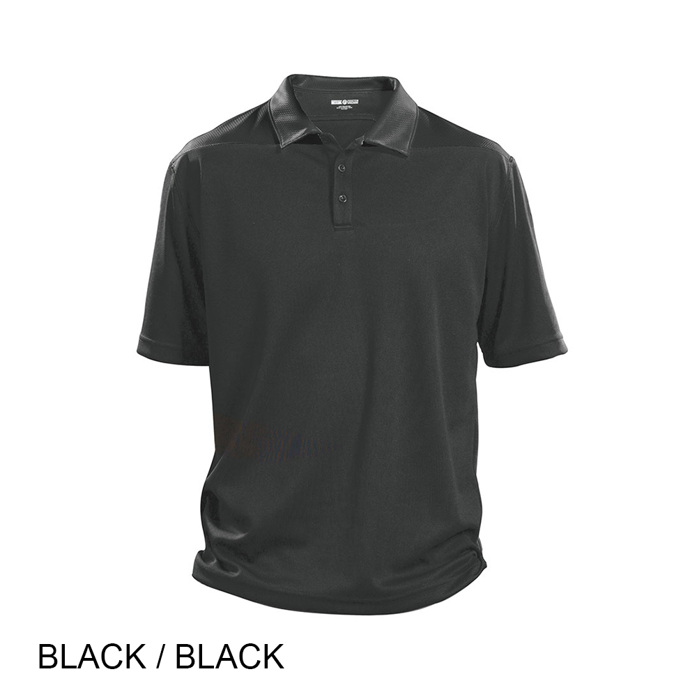 #059-FW7943 - THE LANCASTER Contrast Colours Collar & Shoulder Panel Performance Men's Polo - Image 5