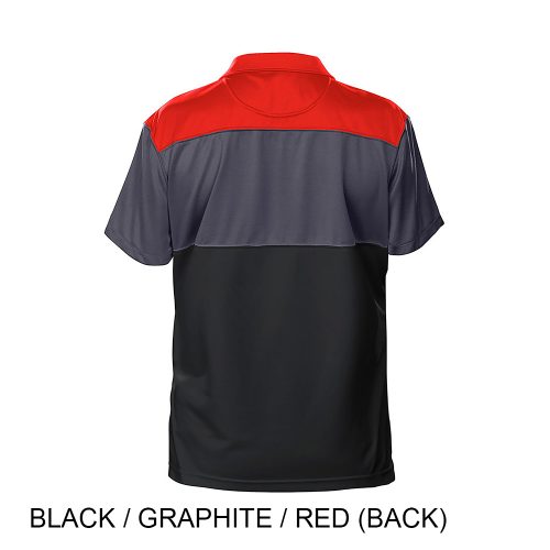 #059-FW7952 - BUFFALO Tri-Color Performance Men's Polo - Image 2