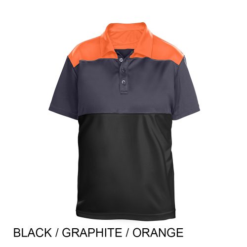 #059-FW7952 - BUFFALO Tri-Color Performance Men's Polo - Image 5