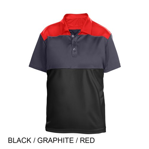 #059-FW7952 - BUFFALO Tri-Color Performance Men's Polo