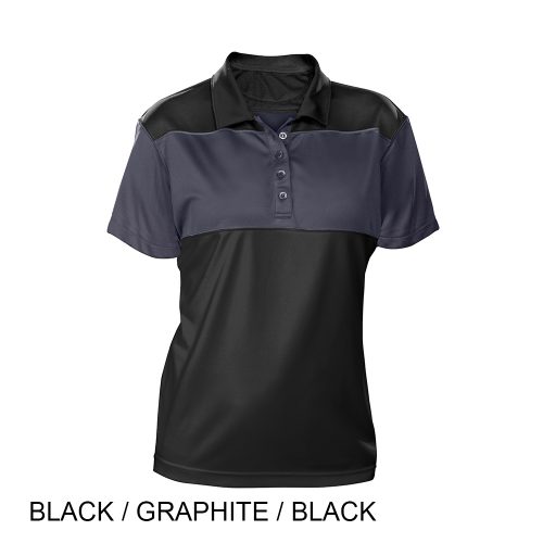 #059-FW7956 - BUFFALO Tri-Color Performance Women's Polo - Image 3
