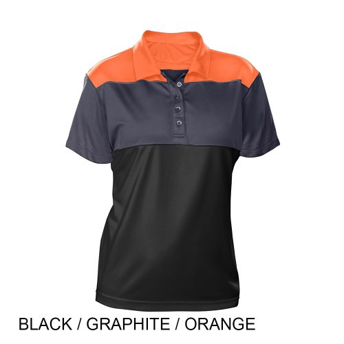#059-FW7956 - BUFFALO Tri-Color Performance Women's Polo - Image 5