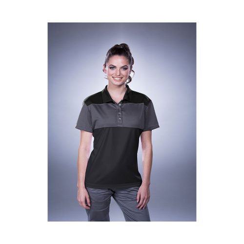 #059-FW7956 - BUFFALO Tri-Color Performance Women's Polo - Image 6