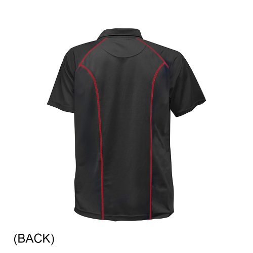 #059-FW7965 - THE CHESTER Contrast Colour Stitching Along Armholes & Back Panels Men's Polo - Image 2