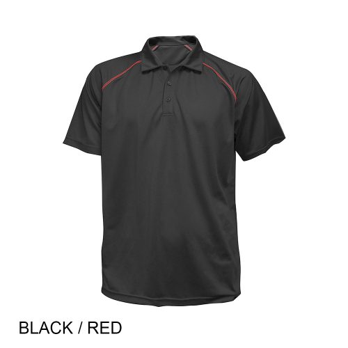 #059-FW7965 - THE CHESTER Contrast Colour Stitching Along Armholes & Back Panels Men's Polo