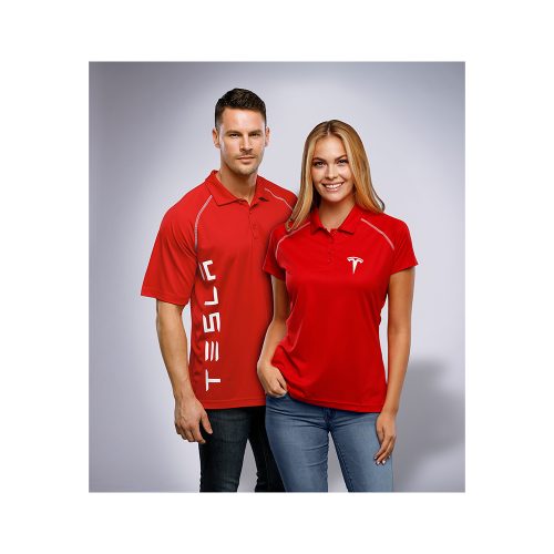 #059-FW7966 - THE CHESTER Contrast Colour Stitching Along Armholes & Back Panels Women's Polo - Image 8