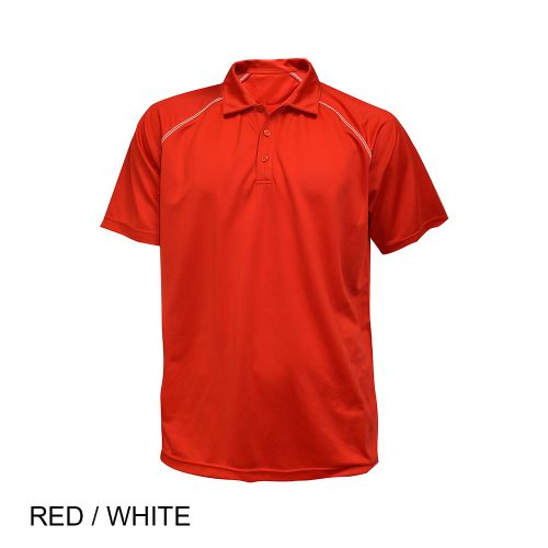 #059-FW7965 - THE CHESTER Contrast Colour Stitching Along Armholes & Back Panels Men's Polo - Image 5