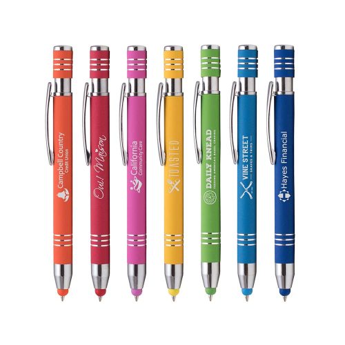 #068-LMN - Marin Softy Metal Pen w/ Stylus