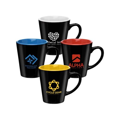 #068-MUP - Two Tone Ceramic Mug - Imprinted - 12oz