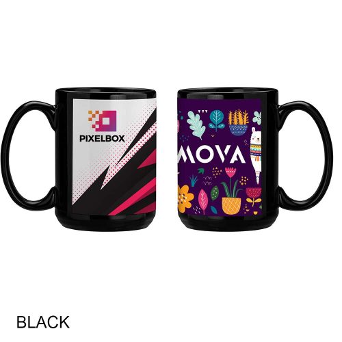 #068-MUX - SimpliColor Black Ceramic Mug - Imprinted - 15oz - Image 2