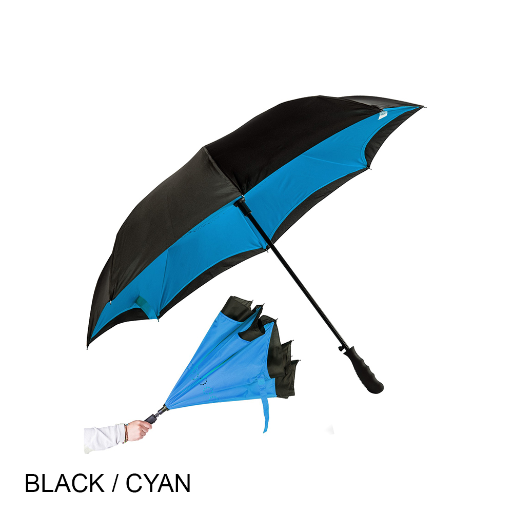 #099-800IN - THE REBEL Revolutionary Designed Inverted Closing Action Umbrella - 48" Arc - Image 2